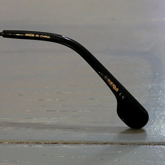 Carrera Bound Gold-Tone Metal with Black Acetate Arm Tips Sunglasses For… main image 3